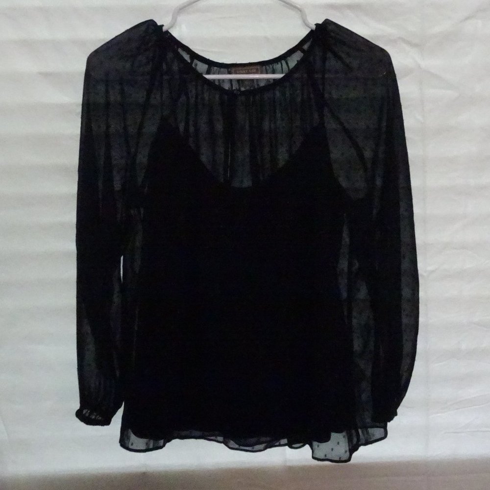 Sheer black shirt